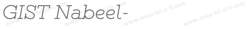 GIST Nabeel字体转换